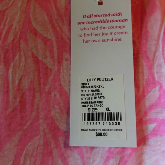 Lilly Pulitzer Mercer Dress 12-14 - Picture 4 of 6